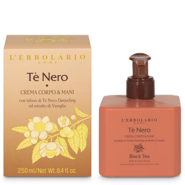 画像1: L'ERBOLARIO TE NERO ブラックティー　ボディ・ハンドクリーム　500ml  (1)