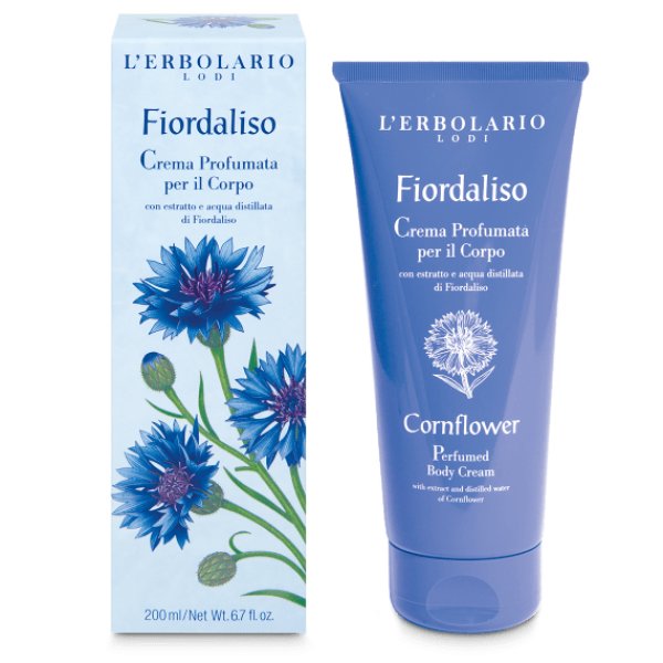 画像1: L’ERBOLARIO Fiordaliso コーンフラワー　ボディクリーム　200ml  (1)